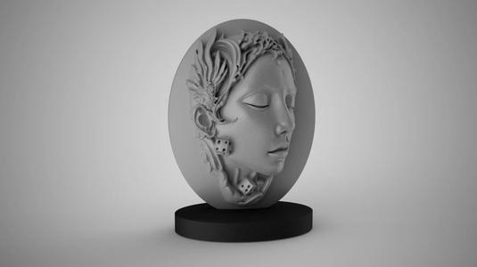 Woman Abstract Trinket 2