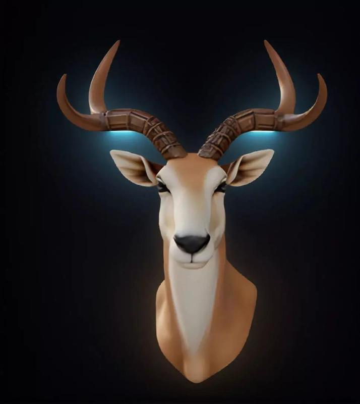Okapi Head Bust 3D Model - STL Printable Wildlife Sculpture