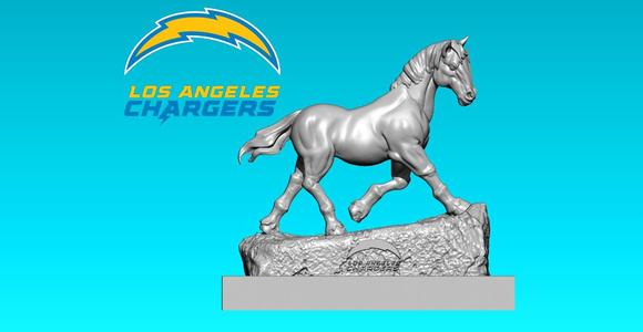 NFL Los Angeles Chargers statue -  American football  - 3d print