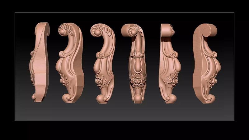 Classic Table and Chair Leg Model Kit -063