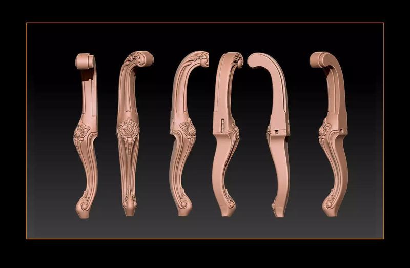 Classic Table and Chair Leg Model Kit - 036