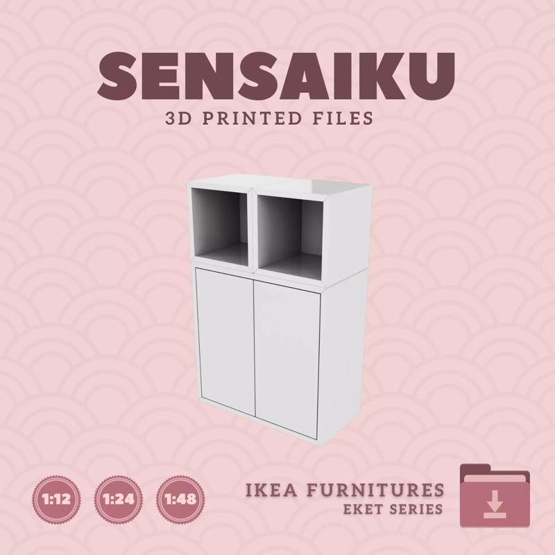 EKET Storage Combo 07 for Dollhouse - IKEA - 3D Print