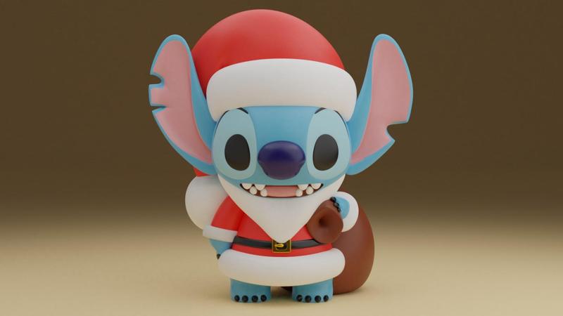 Stitch Christmas figure