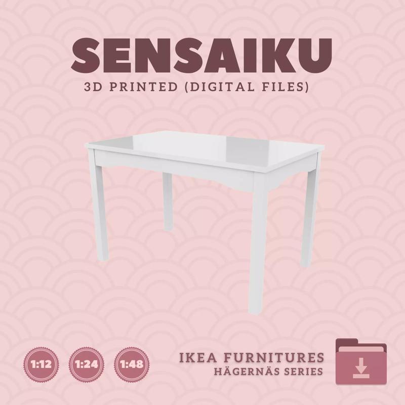 1 HAGERNAS Table for Miniature Dollhouse - IKEA - 3D Print