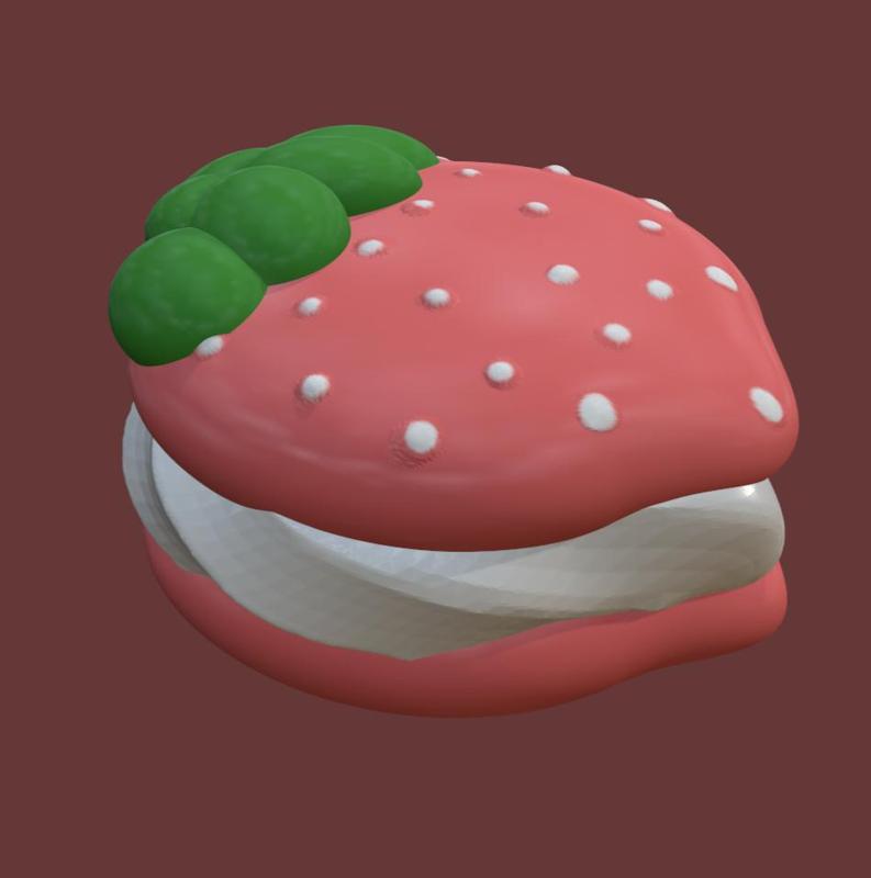 Macarron Strawberry Decoration