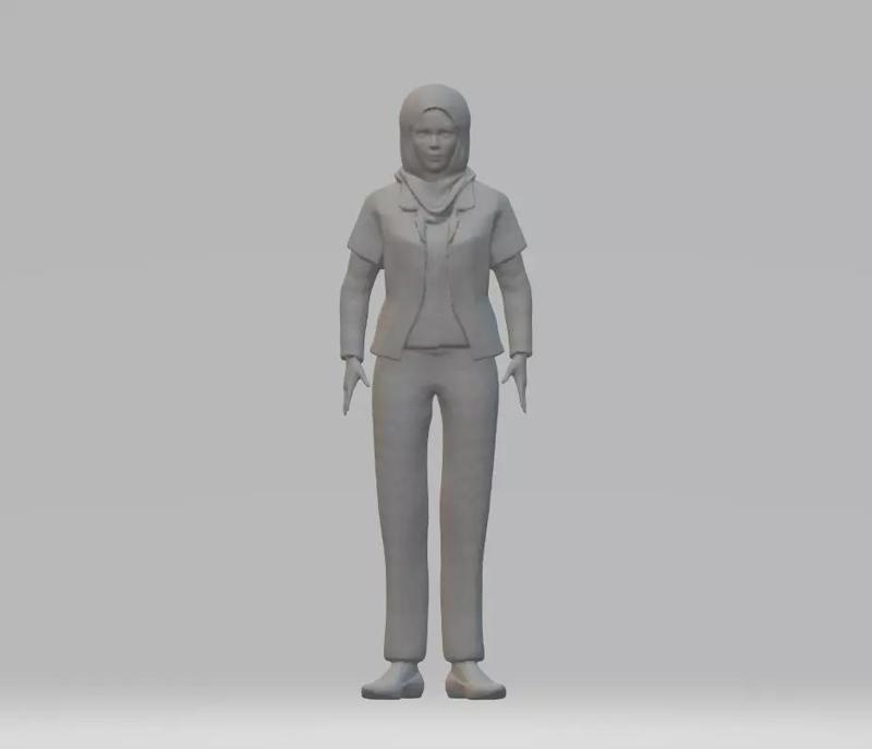 dokter hijab 3d print