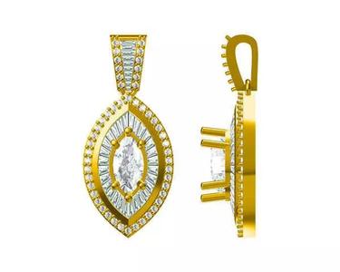 JCD Format Minimalist marquise shape with round cut design