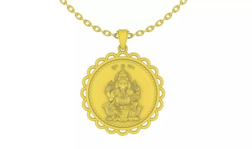Ganesh Ji Gold Necklace Design