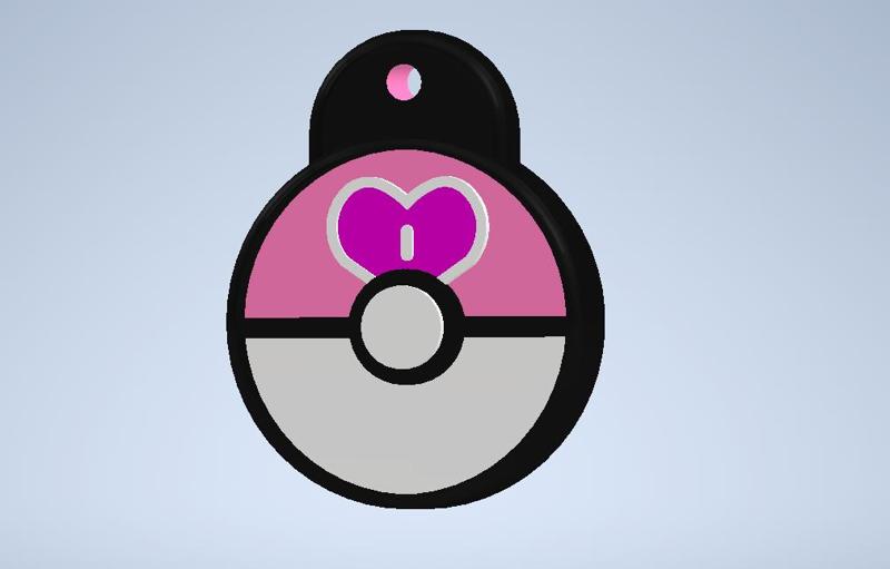 Pokemon Loveball Keychain V1