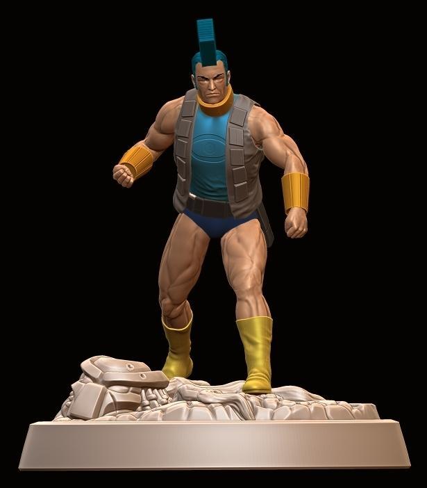 OMAC - One-Man Army Corps STL Figure (Stylized DC-Inspired Fan Art)