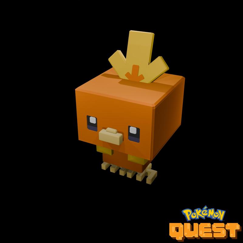 Pokemon Quest - 0255 Torchic