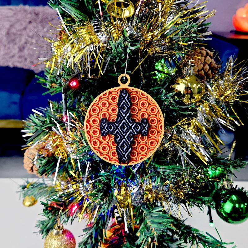 Firefly/Serenity Ship Mosaic Holiday Ornament