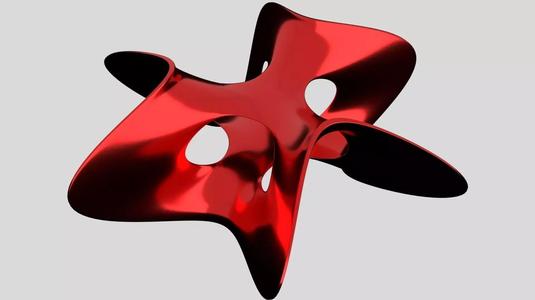 Trefoil geometric shape