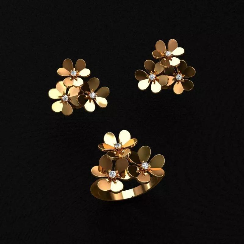 Ring and Earrings