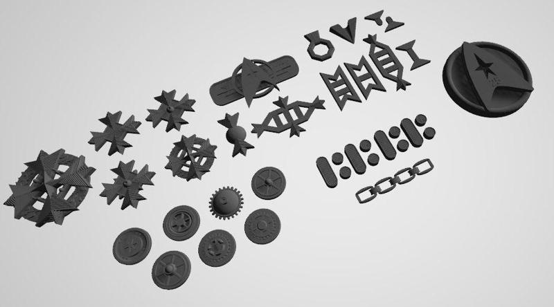 Star Trek:Wrath of Kahn Uniform Rank Set