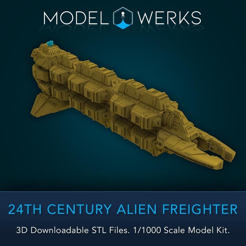 1/1000 Scale 24th Century Alien Freighter