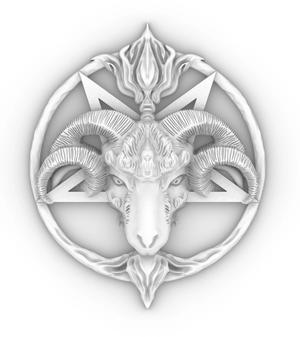 PENTAGRAM WITH RAM HEAD