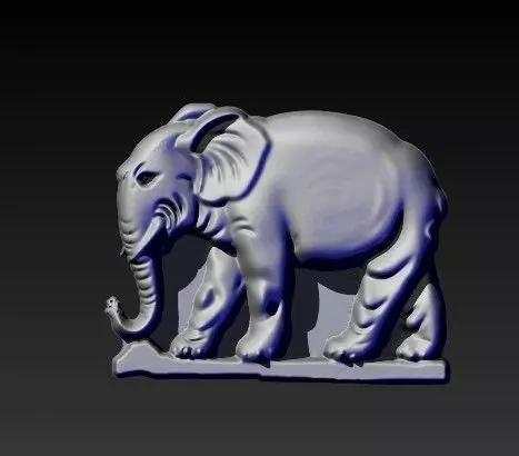 Realistic Elephant Hi-Rez with realistic skin 3D model