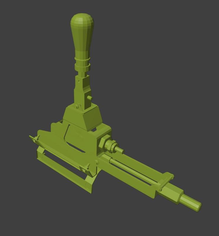 RC CAR GEAR Shifter 02 3D PRINT STL