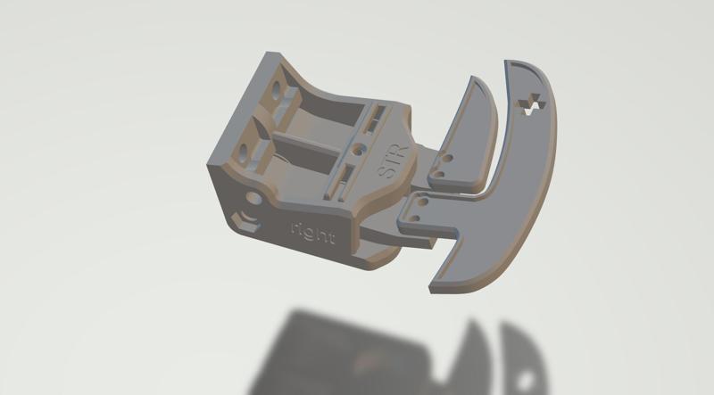 Dual Magnetic Paddle Shifters for Fanatec Podium Hub