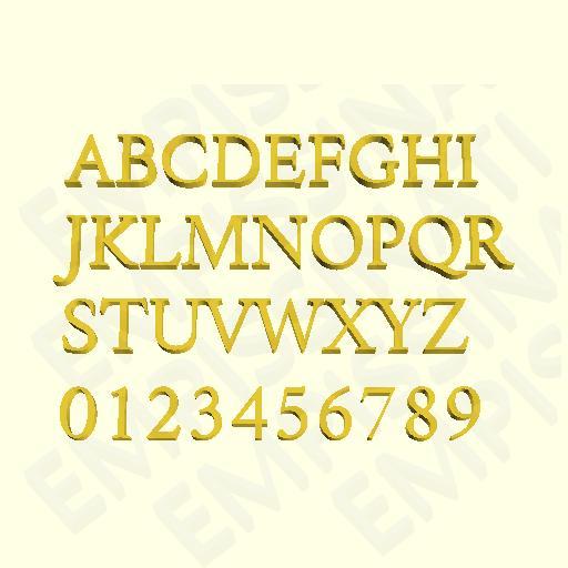 AMIRI - 3D LETTERS, NUMBERS AND SYMBOLS