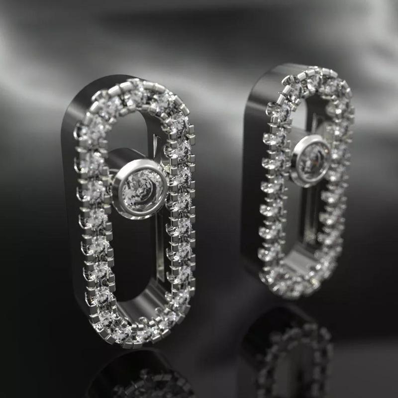 Messika Pusset Earrings With Gems