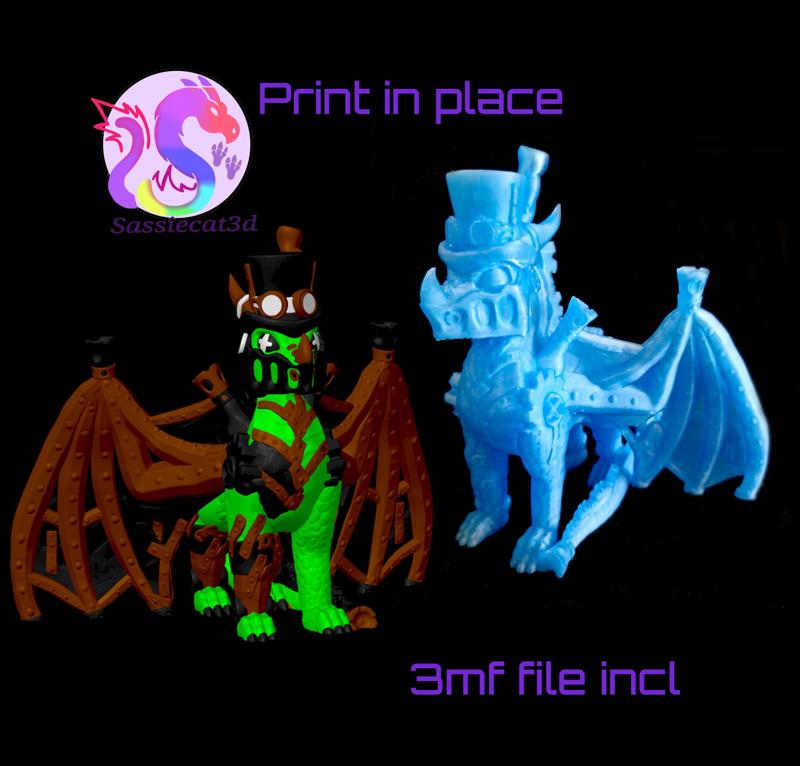 Steampunk Dragon Figure (Personal Use)