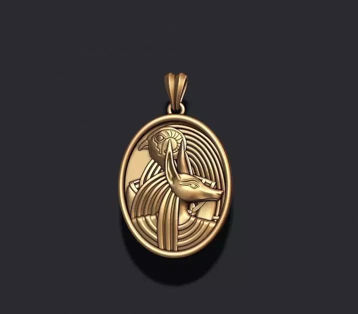 Horus Anubis pendant