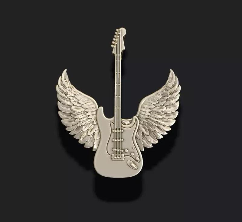 Guitar Wings pendant