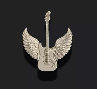 Guitar Wings pendant