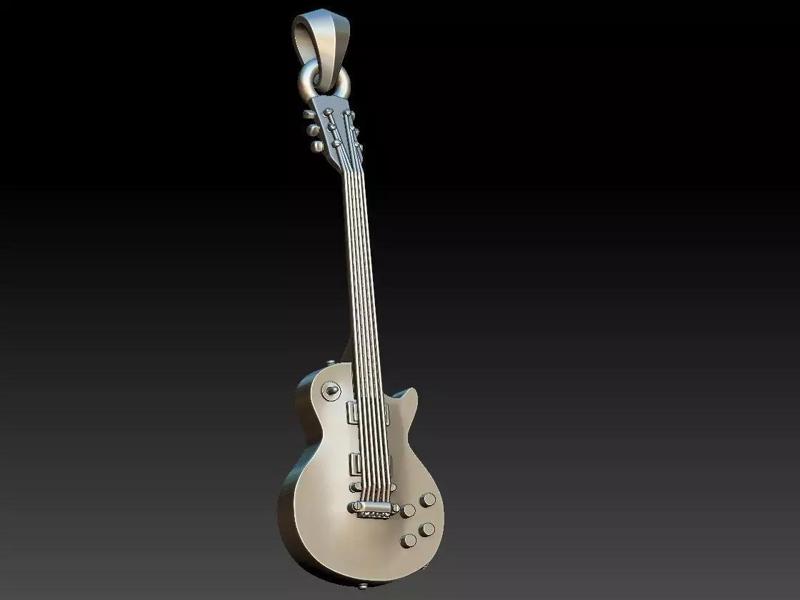 Les Paul Electric Guitar Pendant