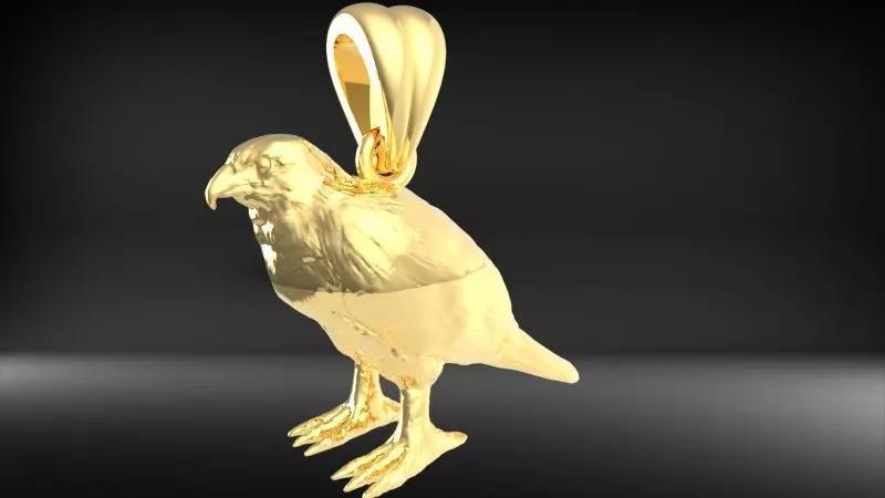 hawk pendant
