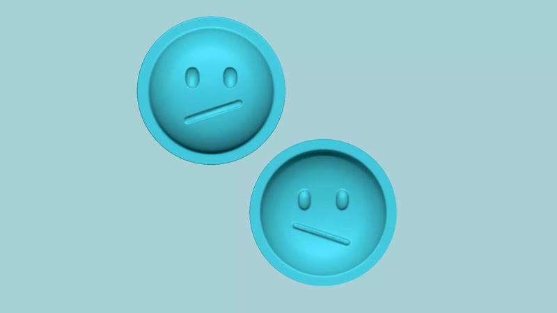 Emoji 03 Confused - Molding Arrangement EVA Foam Craft