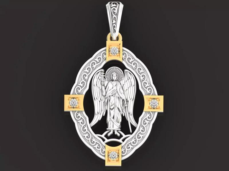 Icon amulet pendant guardian angel 622