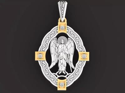 Icon amulet pendant guardian angel 622