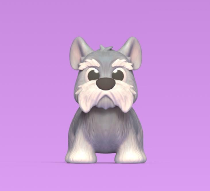 Furry Schnauzer Dog