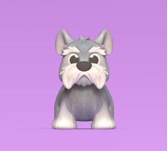 Furry Schnauzer Dog