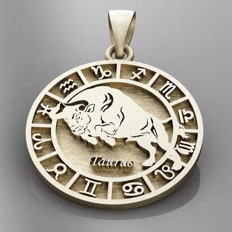 pendant zodiac taurus
