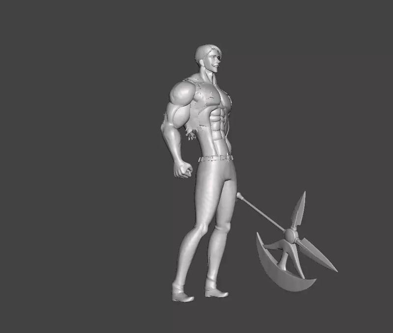 Escanor and Rhitta 3D Model