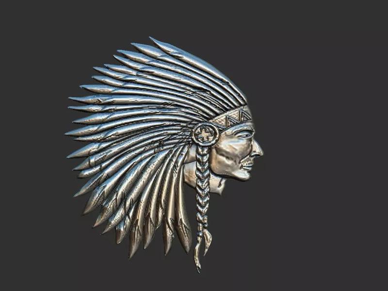 Indian Profile Pendant
