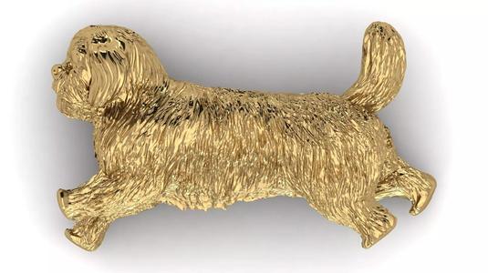 Running Dog 3D Printable Model