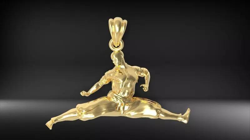 Karate Fighter Pendant