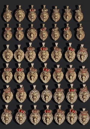 Lion pendants pack