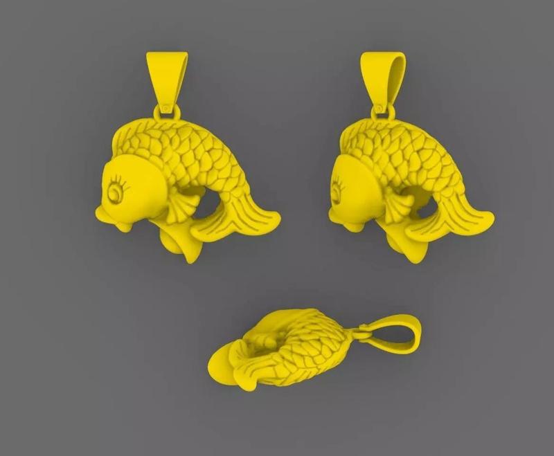 Fish Silver Pendant Design