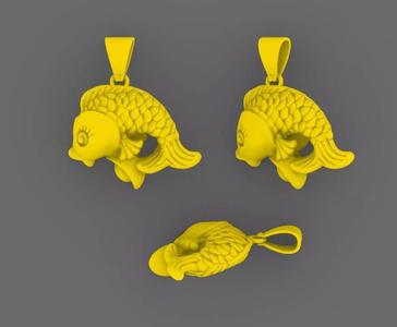 Fish Silver Pendant Design