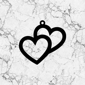 Llavero Corazón Doble