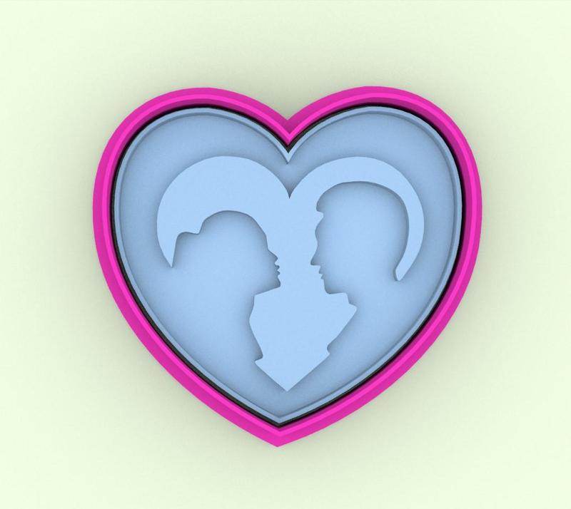 Cortador de galletas san valentin - cookie cutter valentine's day