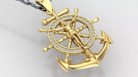 Anchor Cross Jesus D2