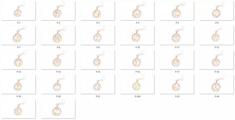 26 Alphabet letter Initials Pendants Charms