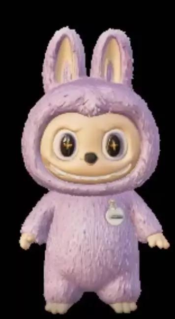 3D lavender bunny  3D printable model